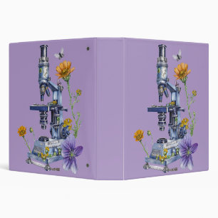 Floral Microscope Binder