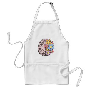 Floral Mind Brain Standard Apron