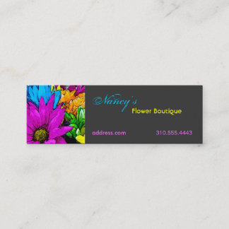 Floral Mini Business Card