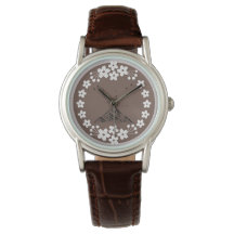 Floral Minimal Watch | Elegant Neutral Wrist Watch
