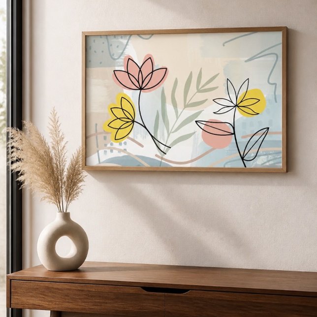 Floral Minimalist Abstract Poster (Creator Uploaded)