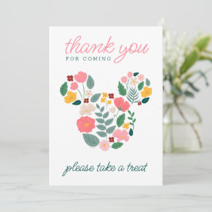Floral Minnie Mouse Baby Shower Invitation