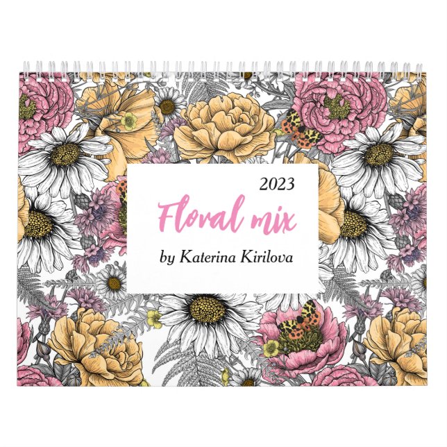 Floral mix Calendar (Cover)