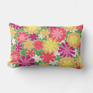 Floral Mix Lumbar Pillow