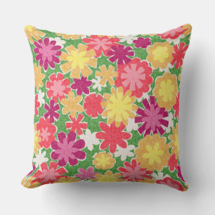 Floral Mix Throw Pillow