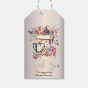 Floral Mixer Bakery   Gift Tags
