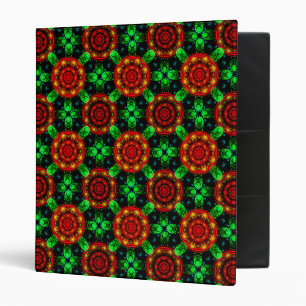 Floral Modern Boho Elegant Abstract Pattern #504 Binder