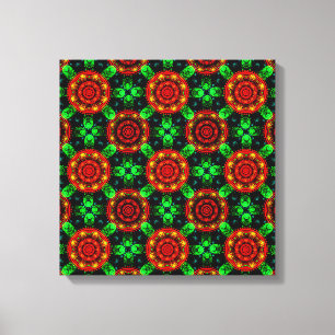 Floral Modern Boho Elegant Abstract Pattern #504 Canvas Print