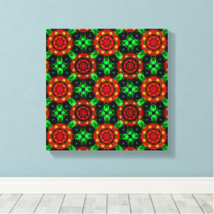 Floral Modern Boho Elegant Abstract Pattern #504 Canvas Print