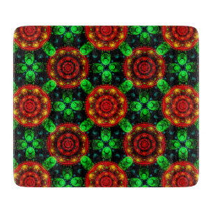 Floral Modern Boho Elegant Abstract Pattern #504 Cutting Board