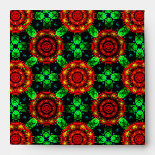 Floral Modern Boho Elegant Abstract Pattern #504 Envelope