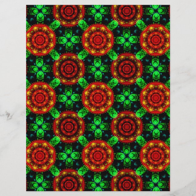 Floral Modern Boho Elegant Abstract Pattern #504 Flyer (Front)