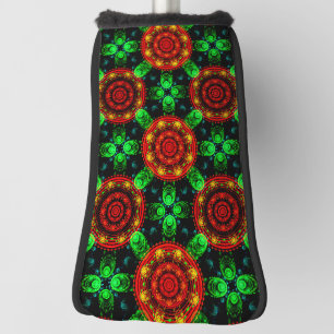 Floral Modern Boho Elegant Abstract Pattern #504 Golf Head Cover