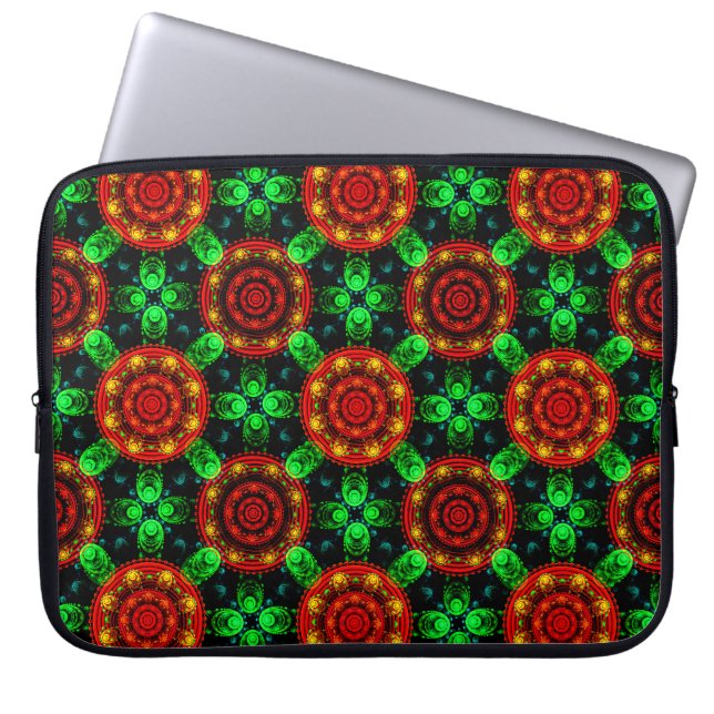 Floral Modern Boho Elegant Abstract Pattern #504 Laptop Sleeve (Front)