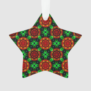 Floral Modern Boho Elegant Abstract Pattern #504 Ornament