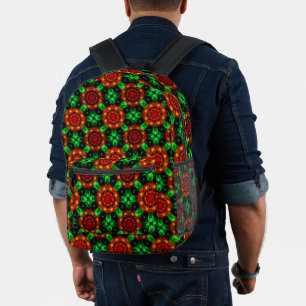 Floral Modern Boho Elegant Abstract Pattern #504 Printed Backpack