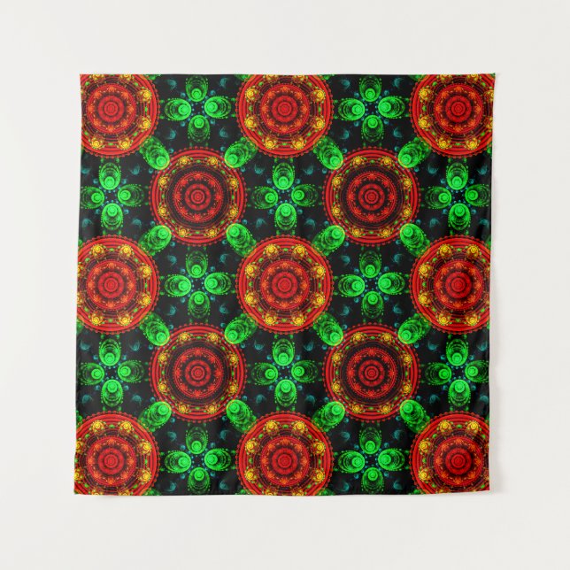 Floral Modern Boho Elegant Abstract Pattern #504 Tapestry (Front)