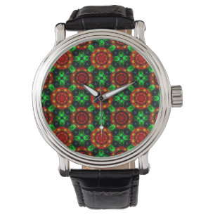 Floral Modern Boho Elegant Abstract Pattern #504 Watch