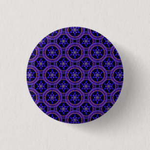 Floral Modern Boho Elegant Abstract Pattern #505 1 Inch Round Button