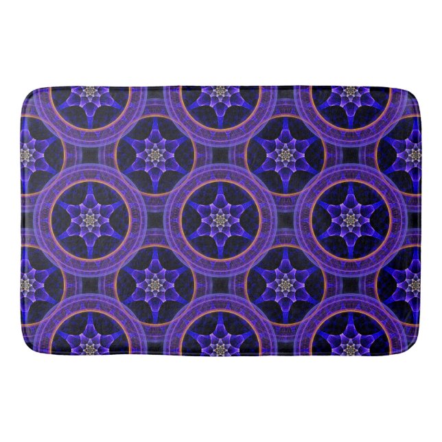 Floral Modern Boho Elegant Abstract Pattern #505 Bath Mat (Front)