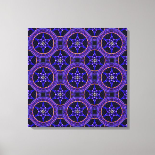 Floral Modern Boho Elegant Abstract Pattern #505 Canvas Print (Front)
