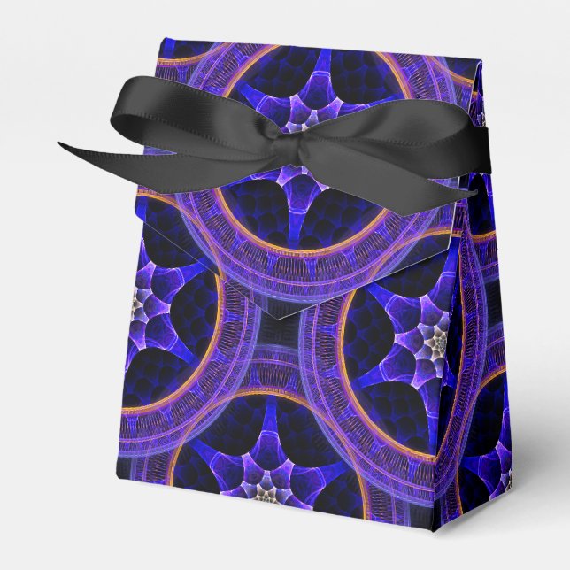 Floral Modern Boho Elegant Abstract Pattern #505 Favor Box (Front Side)