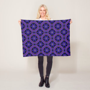 Floral Modern Boho Elegant Abstract Pattern #505 Fleece Blanket