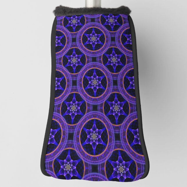 Floral Modern Boho Elegant Abstract Pattern #505 Golf Head Cover (Rotate 90)