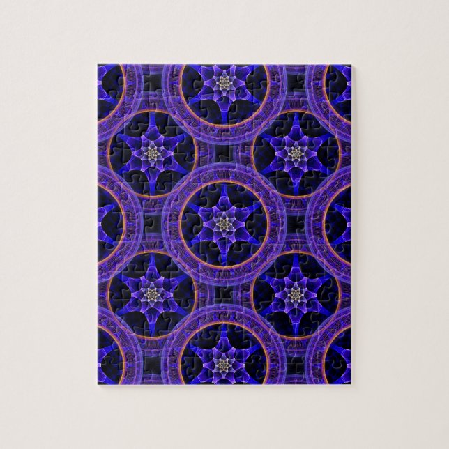 Floral Modern Boho Elegant Abstract Pattern #505 Jigsaw Puzzle (Vertical)