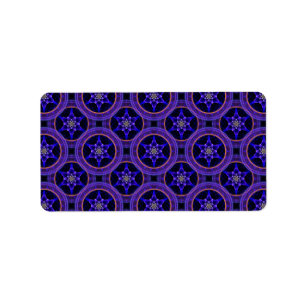 Floral Modern Boho Elegant Abstract Pattern #505 Label