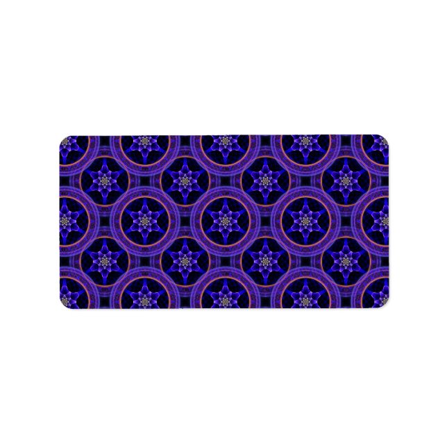Floral Modern Boho Elegant Abstract Pattern #505 Label (Front)