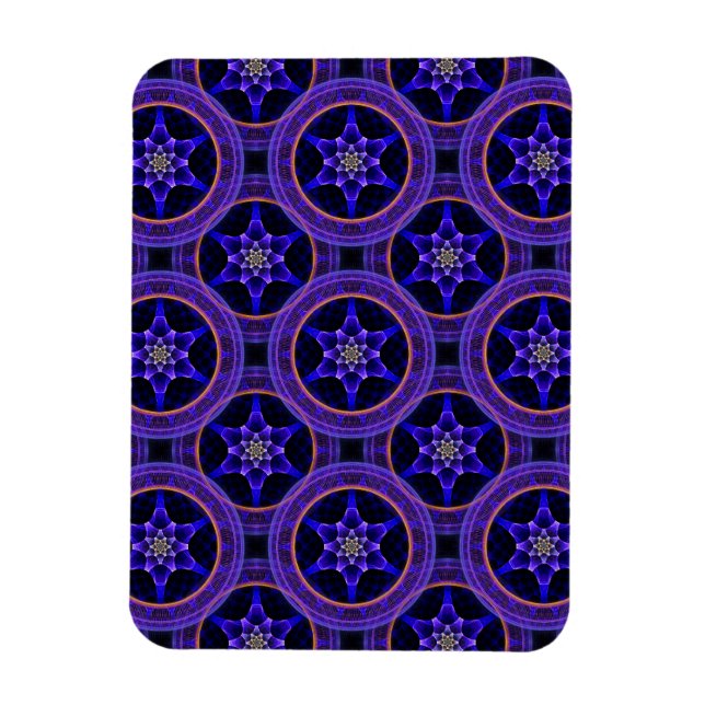 Floral Modern Boho Elegant Abstract Pattern #505 Magnet (Vertical)