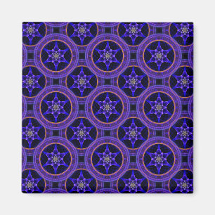 Floral Modern Boho Elegant Abstract Pattern #505 Magnet