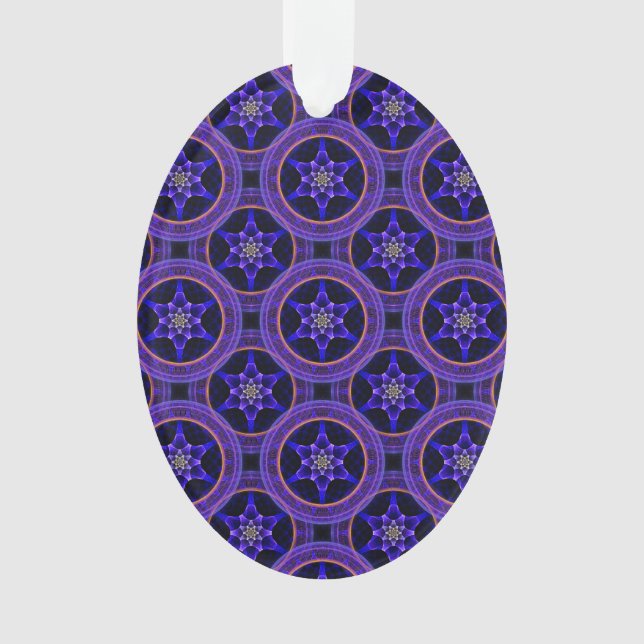 Floral Modern Boho Elegant Abstract Pattern #505 Ornament (Front)