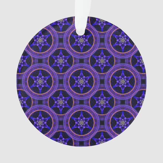 Floral Modern Boho Elegant Abstract Pattern #505 Ornament (Front)