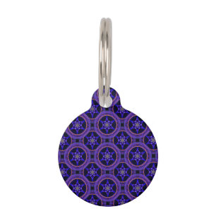 Floral Modern Boho Elegant Abstract Pattern #505 Pet Tag