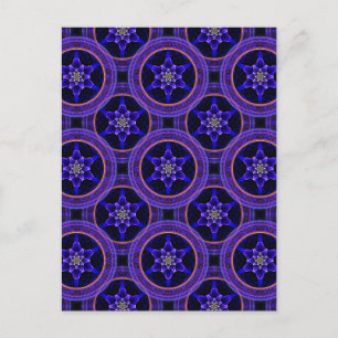 Floral Modern Boho Elegant Abstract Pattern #505 Postcard