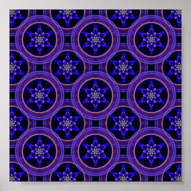 Floral Modern Boho Elegant Abstract Pattern #505 Poster (Front)