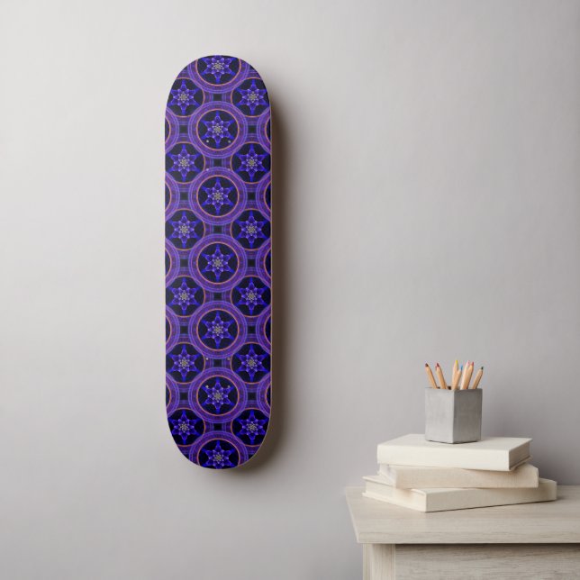Floral Modern Boho Elegant Abstract Pattern #505 Skateboard (Wall Art)