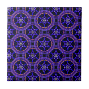 Floral Modern Boho Elegant Abstract Pattern #505 Tile