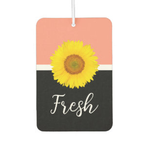 Floral Modern Sunflower Trendy  Air Freshener