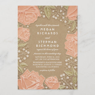 Floral Modern Wedding Invitation