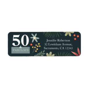 Floral moderne 50 et Fabuleux retour d'anniversair