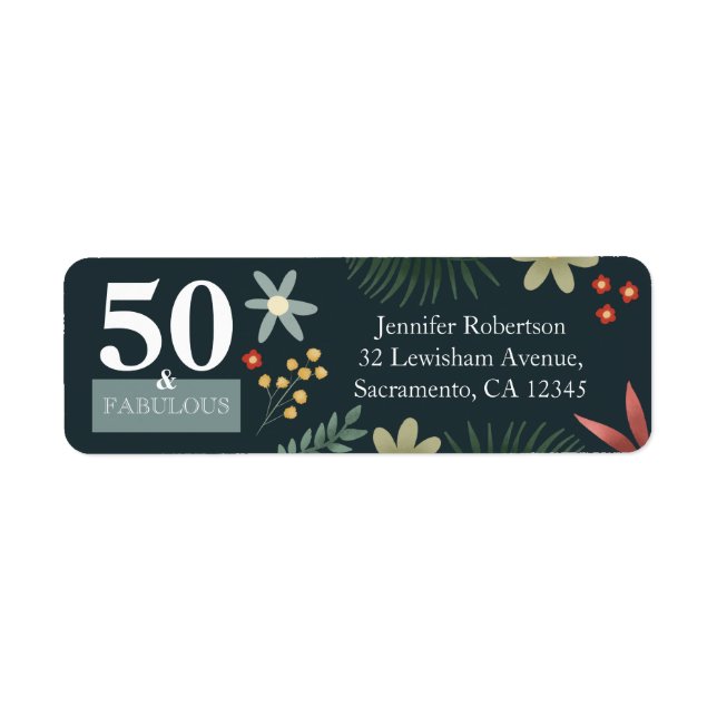 Floral moderne 50 et Fabuleux retour d'anniversair (Devant)