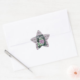 Floral Mom Definition All Over Print Print Star Sticker