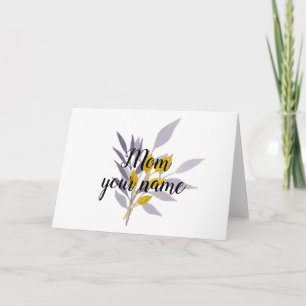 Floral Mom Gift 1 Card