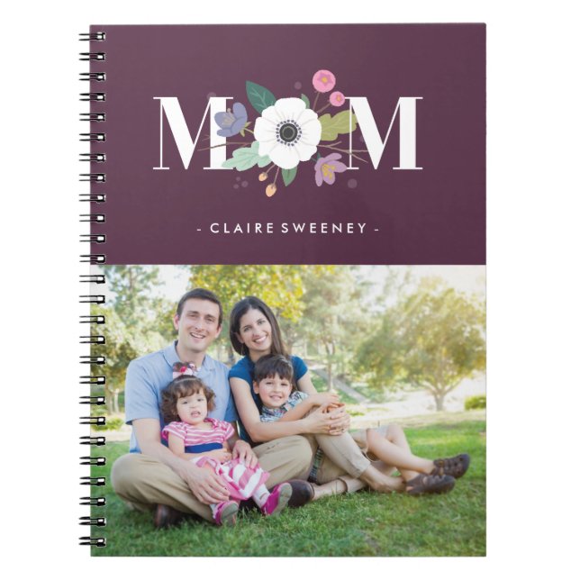 Floral Mom Journal - Plum (Devant)