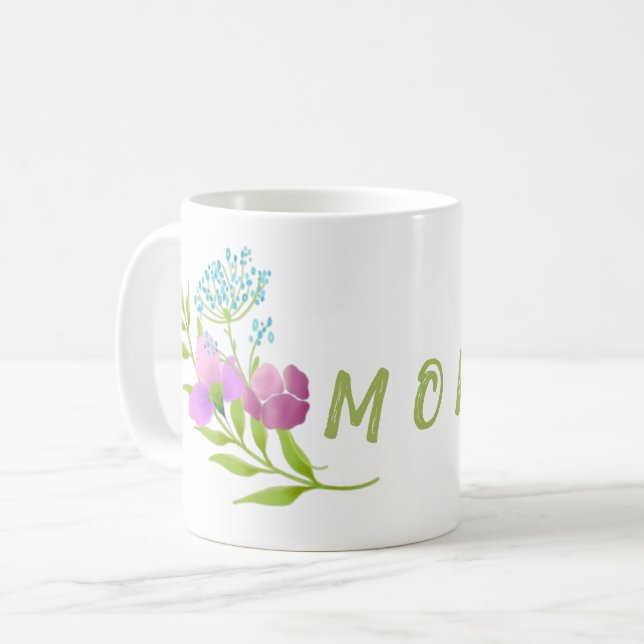 Floral Mom Mug (Front Left)