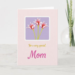 Floral Mom Special Day Card