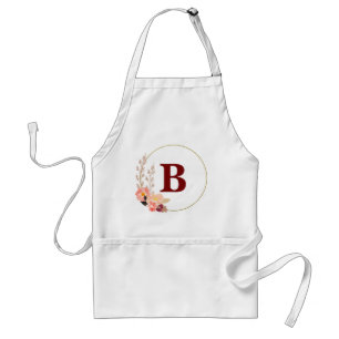 Floral Monogram Apron